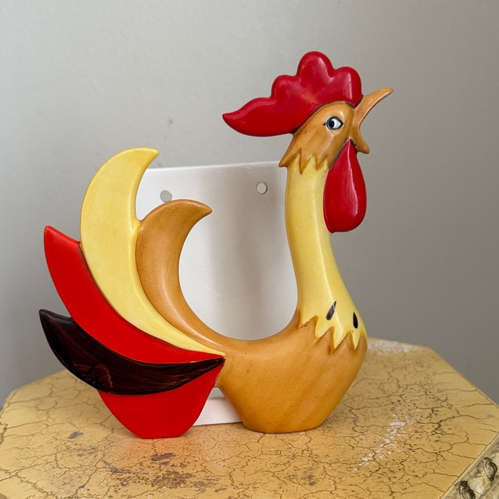 Holt.Howard. 1961 Vintage, rare, collectible. Mid century Rooster Wall Hook.